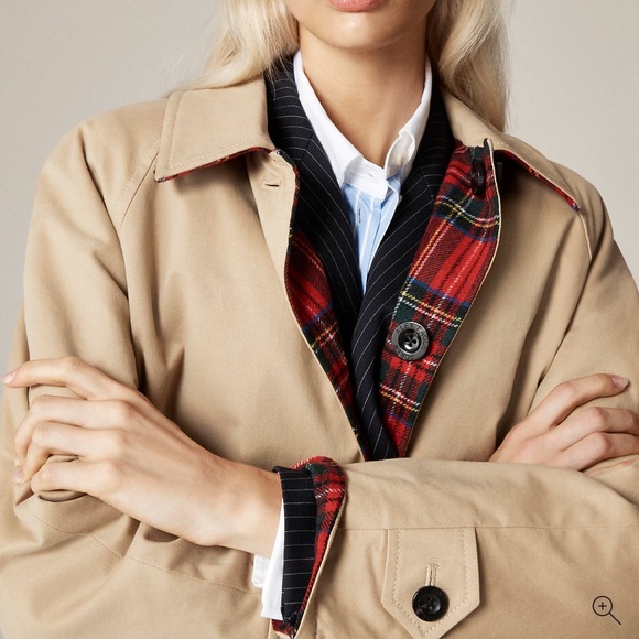 J. Crew Jackets & Blazers - NWT J. Crew Alex Eagle X J.Crew reversible trench coat size 6